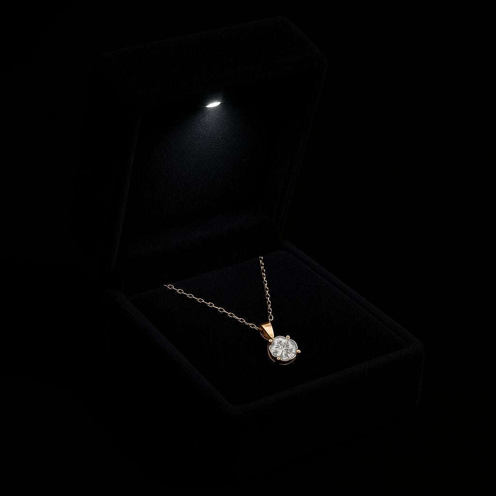 Collier Signature Zirconium • Coffret LED inclus - Ma petite merveille